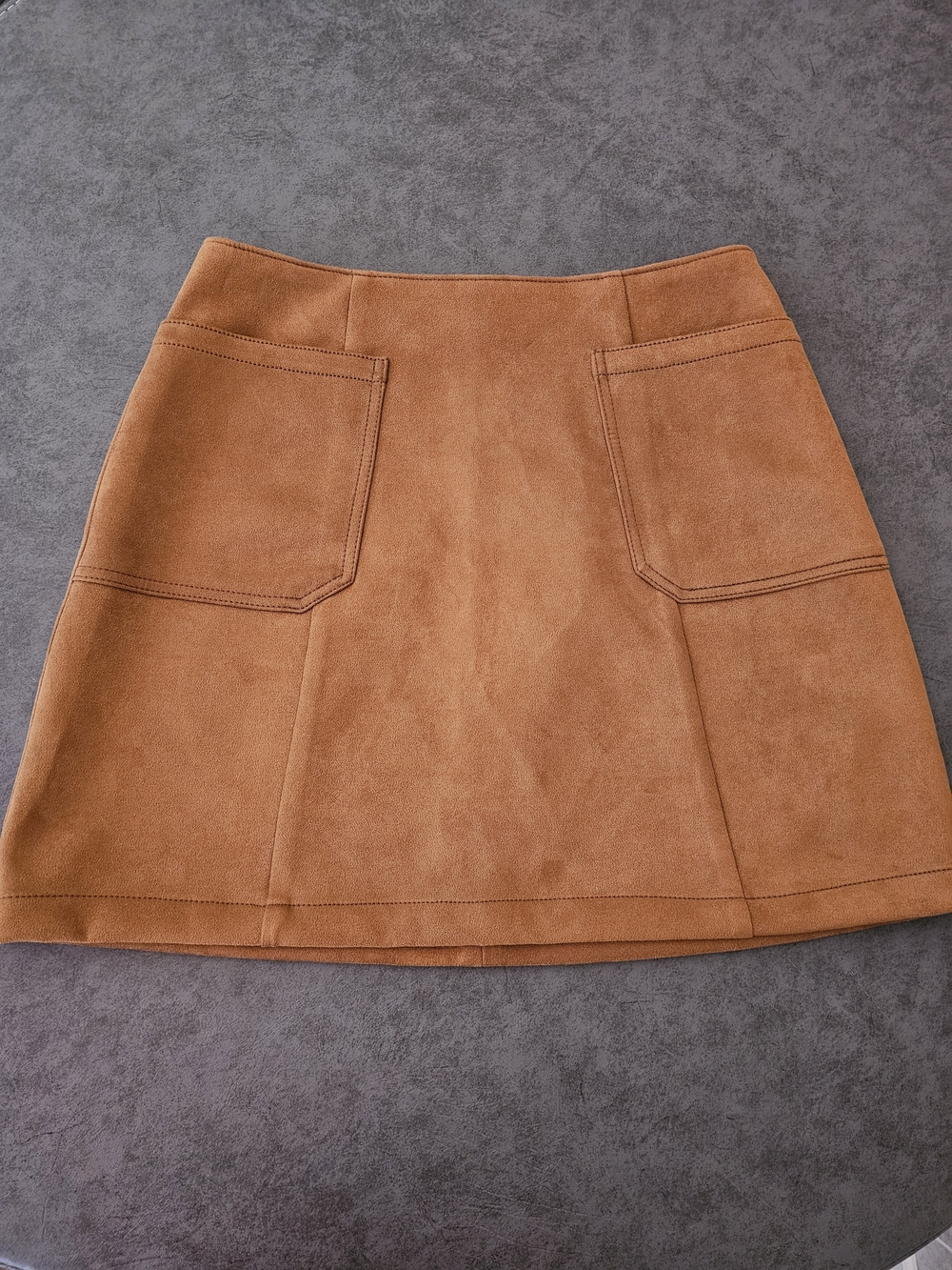 Maurices Suede-Look Pocket Mini Skirt - Brown - Picture 1 of 4